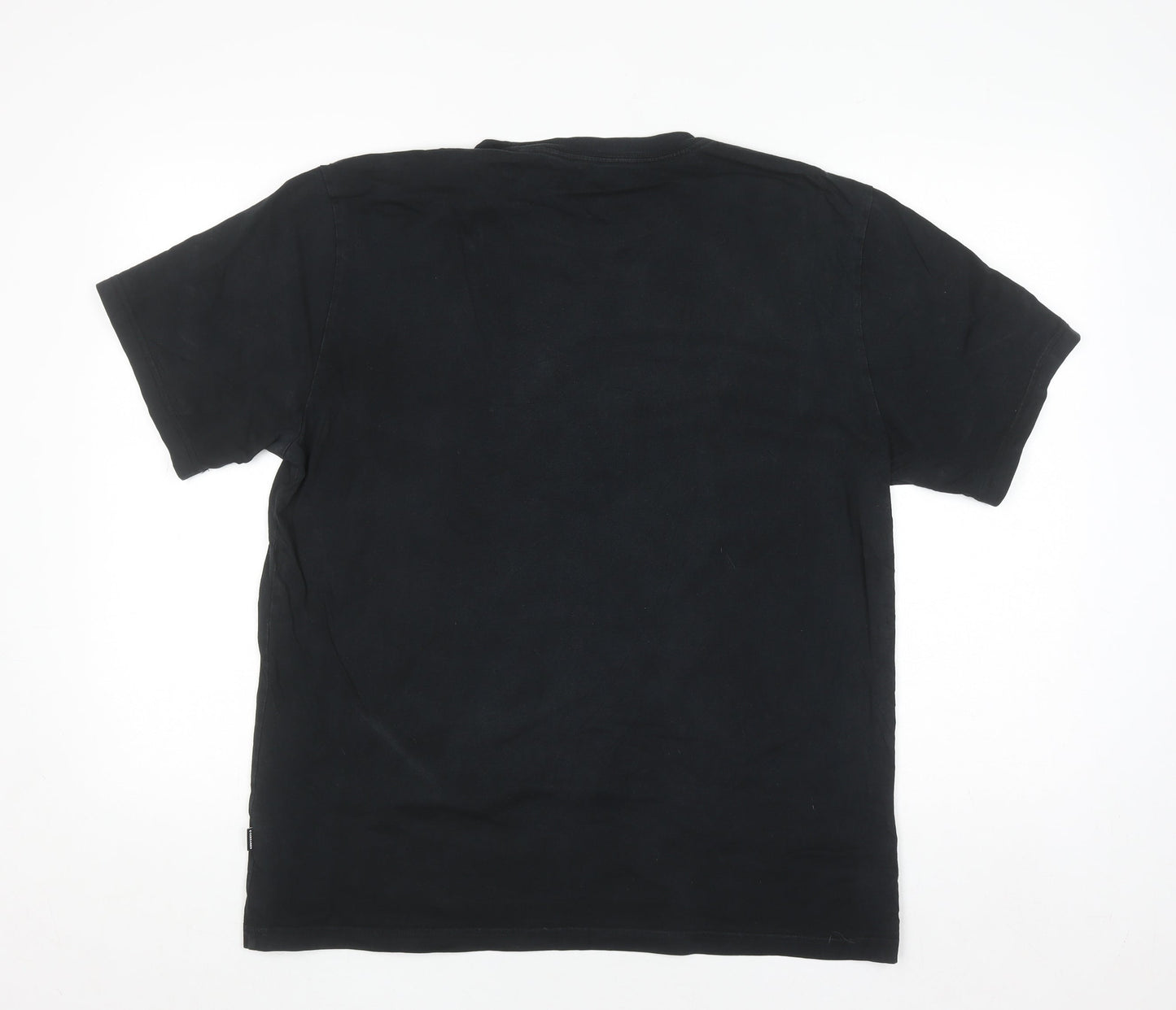 Converse Men's Black Graphic Logo T-Shirt Size L Crew Neck