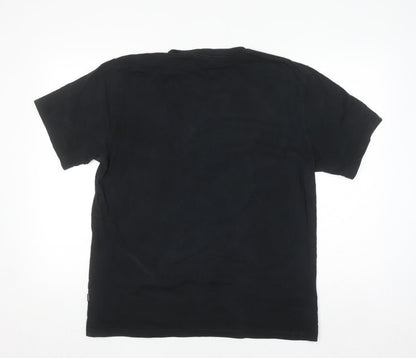 Converse Men's Black Graphic Logo T-Shirt Size L Crew Neck