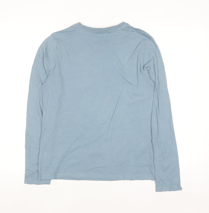 MNG Boys Blue Long Sleeve Graphic Cotton T-Shirt 11-12 Years