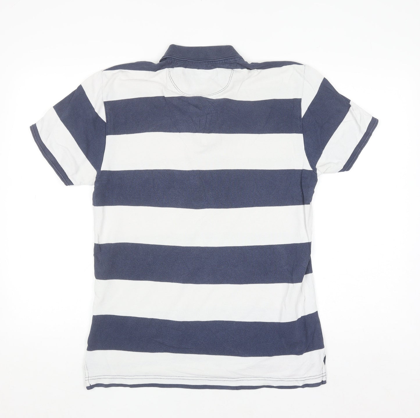 Levi's Men's Blue Striped Classic Fit Cotton Polo Shirt Size S