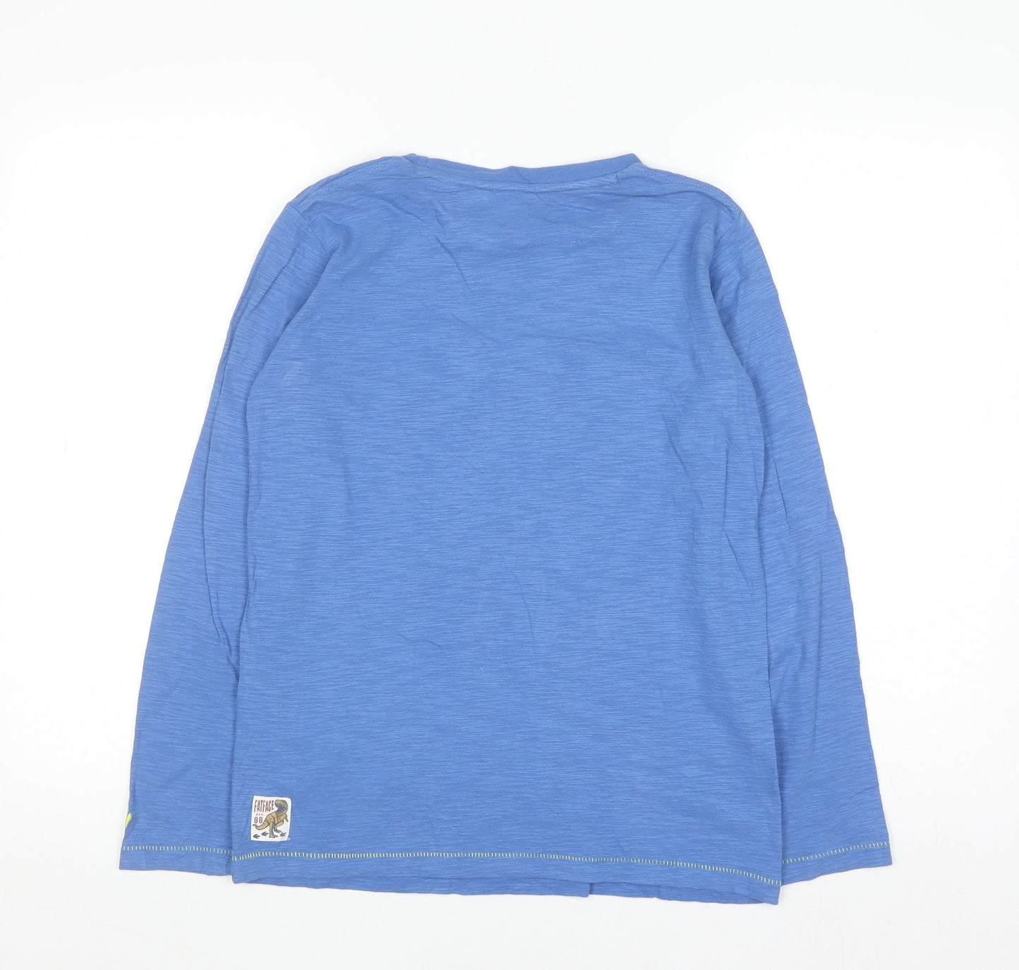 FatFace Boys Blue Long Sleeve T-Rex Graphic Cotton T-Shirt 11-12 Years