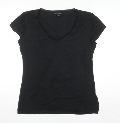 Banana Republic Women’s Black L Slim Fit Scoop Neck T-Shirt