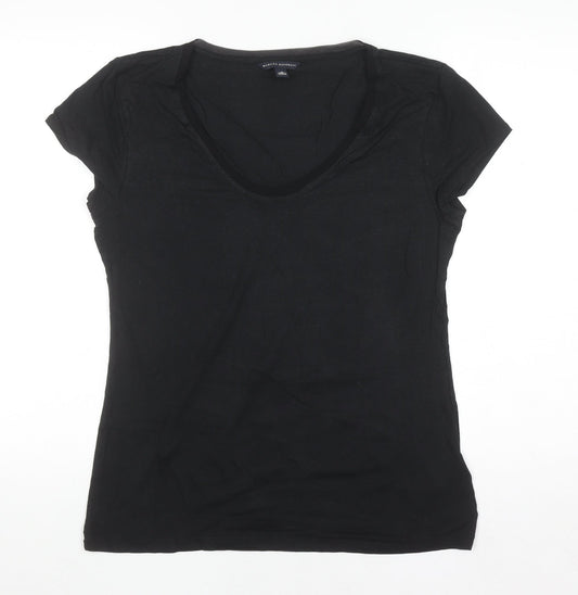 Banana Republic Women’s Black L Slim Fit Scoop Neck T-Shirt