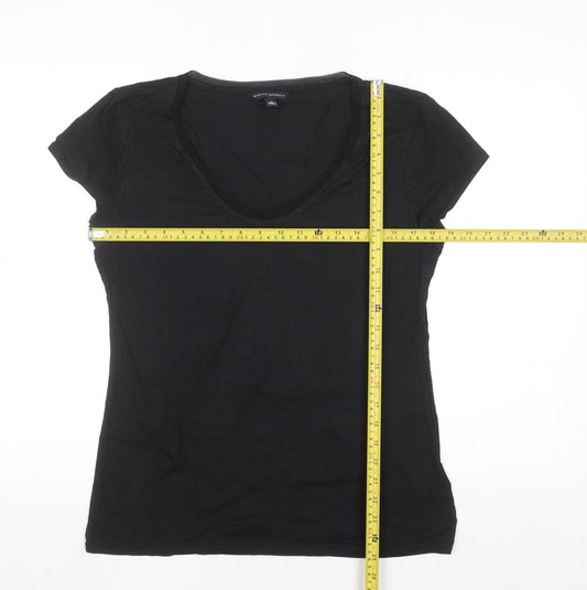Banana Republic Women’s Black L Slim Fit Scoop Neck T-Shirt