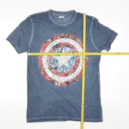 Next Marvel Captain America Blue Men's Regular Fit T-Shirt M