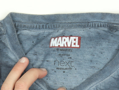 Next Marvel Captain America Blue Men's Regular Fit T-Shirt M