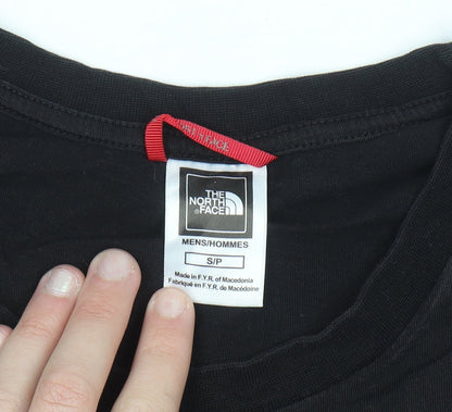 The North Face Men's Black Small Crew Neck Cotton T-Shirt