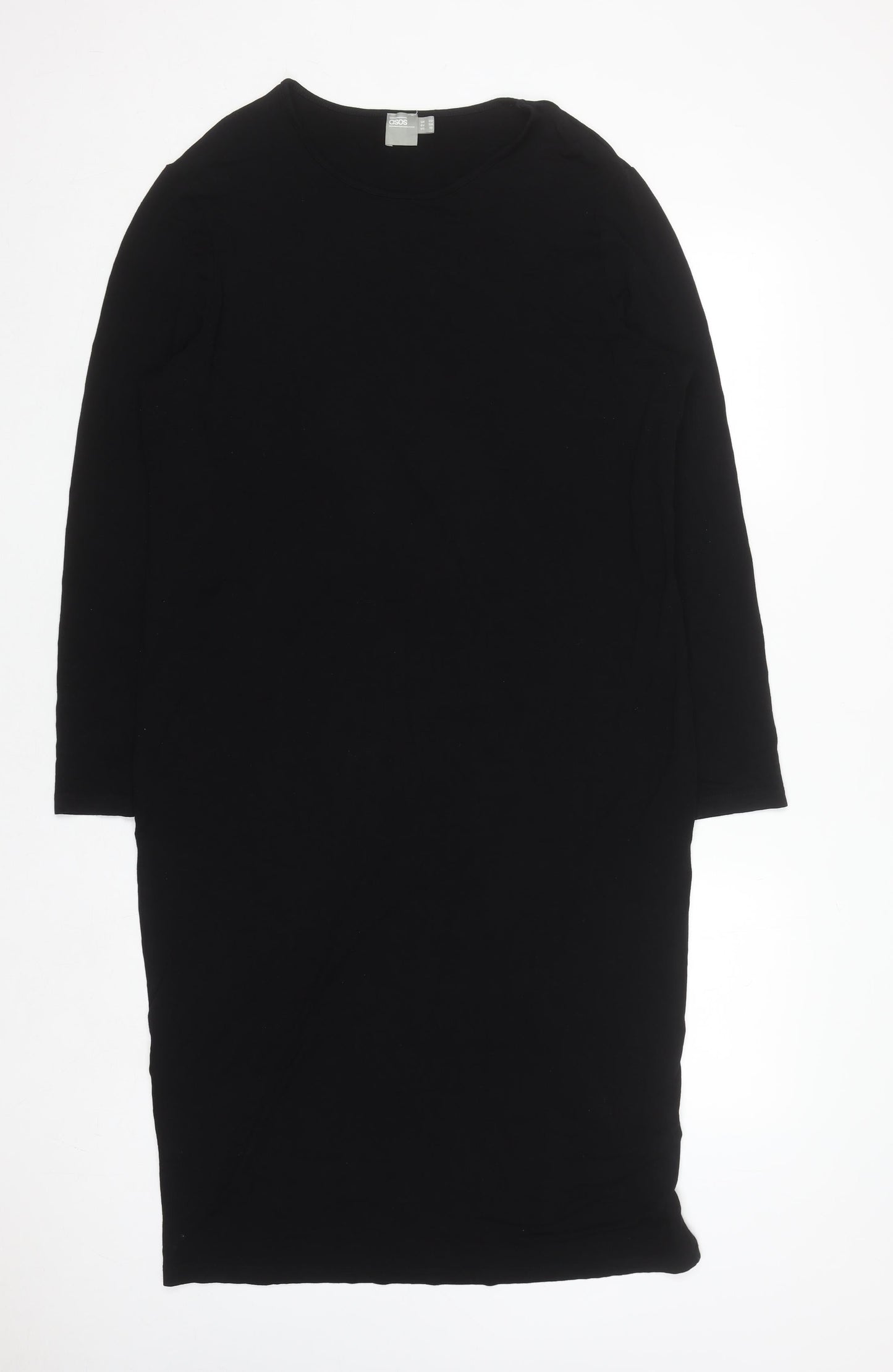 ASOS Women’s Black Plus Size 22 Bodycon Long Sleeve Jersey Dress