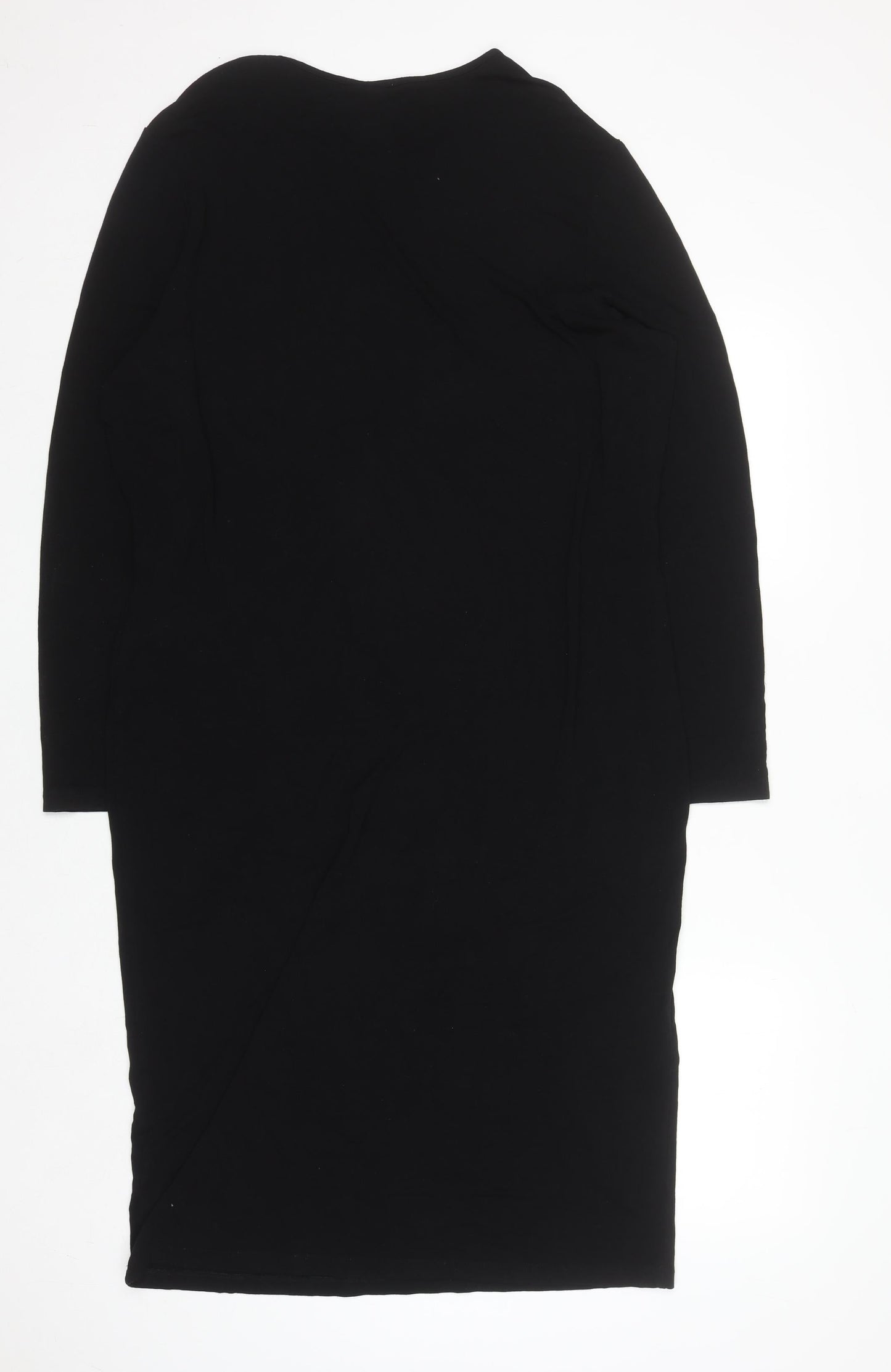ASOS Women’s Black Plus Size 22 Bodycon Long Sleeve Jersey Dress