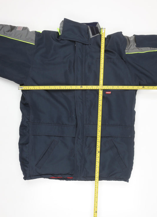 FlexiTog Men's Blue Coldstore Insulated Work Jacket Size M Winter Coat