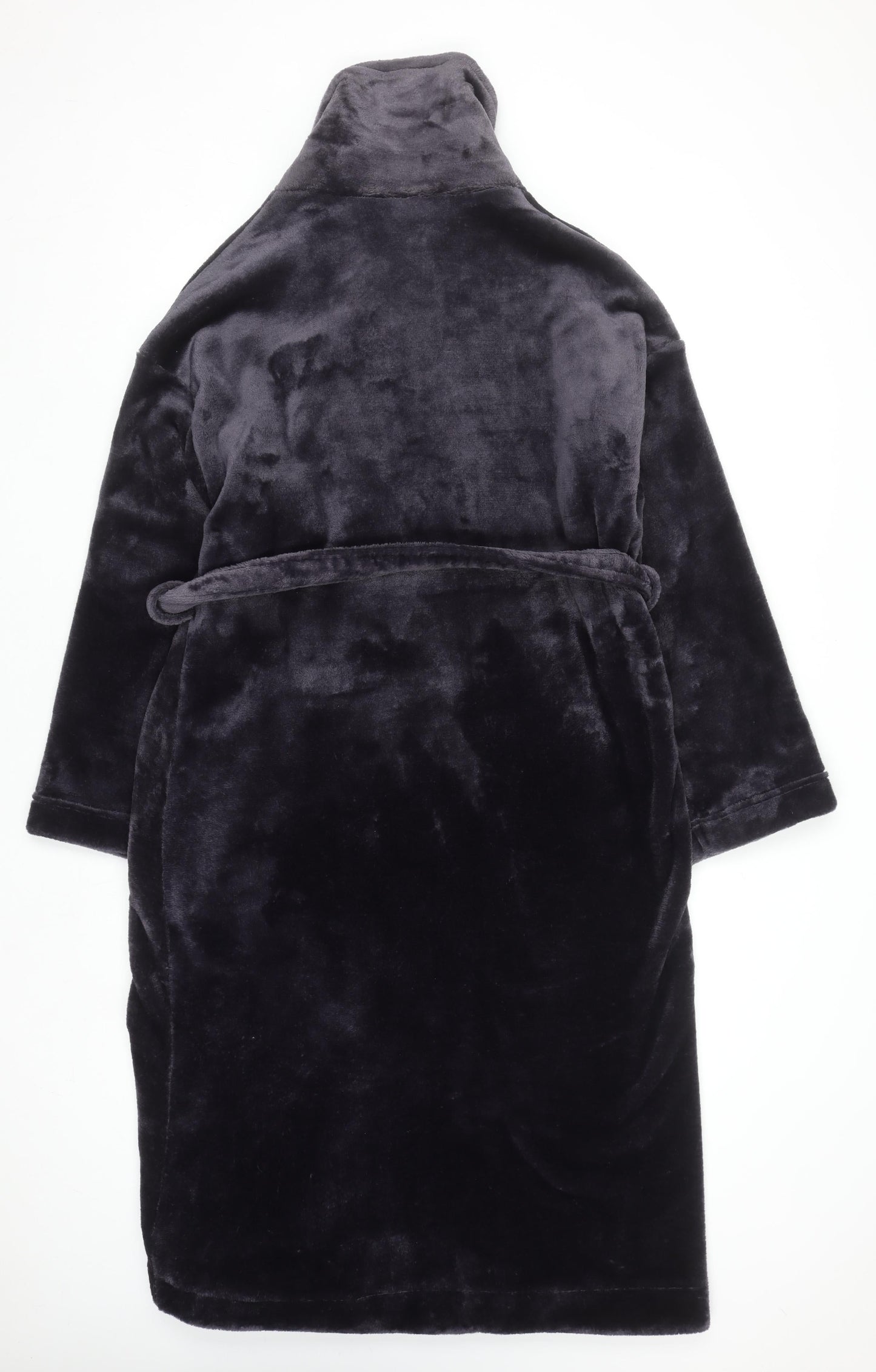 Marks and Spencer Women Purple Fleece Belted Robe Size 16-18