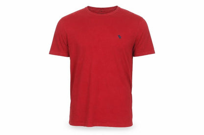 Abercrombie & Fitch Men's Red XL Crew Neck Cotton T-Shirt