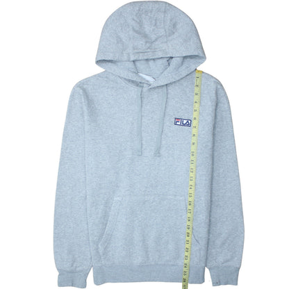 Fila Men’s Grey Pullover Hoodie Small Regular Fit Fleece