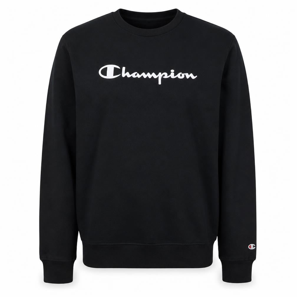 Champion Boys Black 2XL Pullover Fleece Sweatshirt with Logo Print