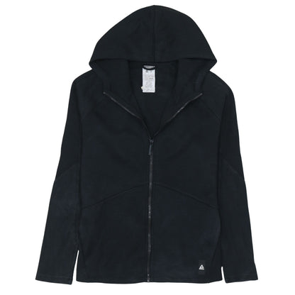 Reebok Women Black Full Zip Hoodie Size M Speedwick Training Top