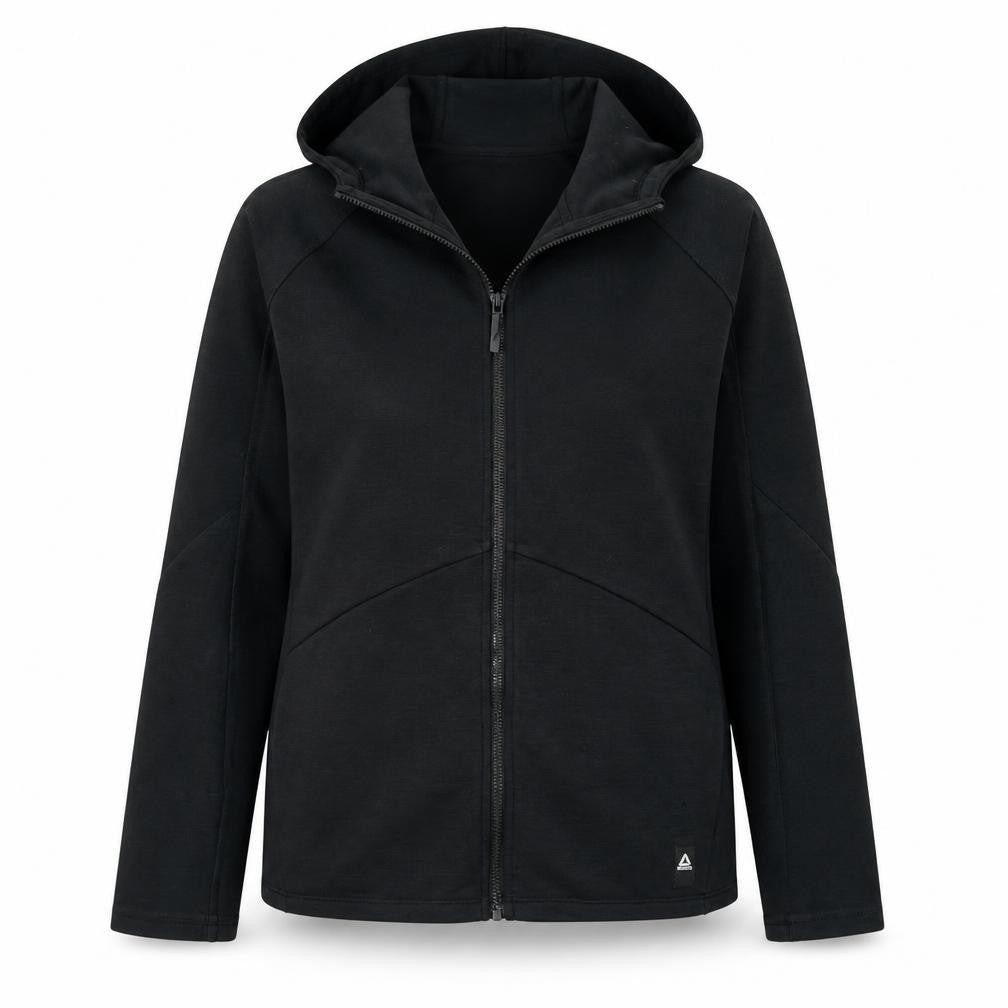 Reebok Women Black Full Zip Hoodie Size M Speedwick Training Top