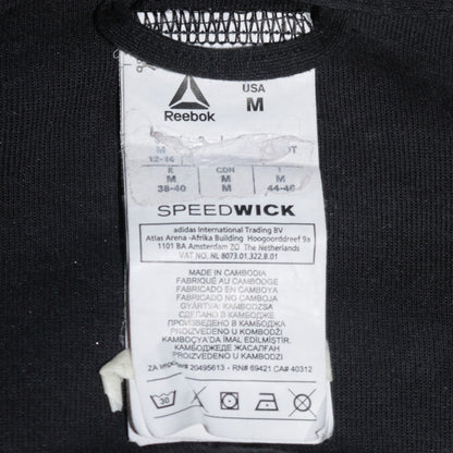 Reebok Women Black Full Zip Hoodie Size M Speedwick Training Top