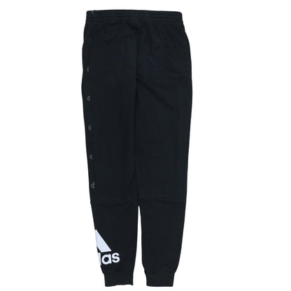 Adidas Boys Black Joggers Size 13-14 Years Elastic Waist Sweatpants