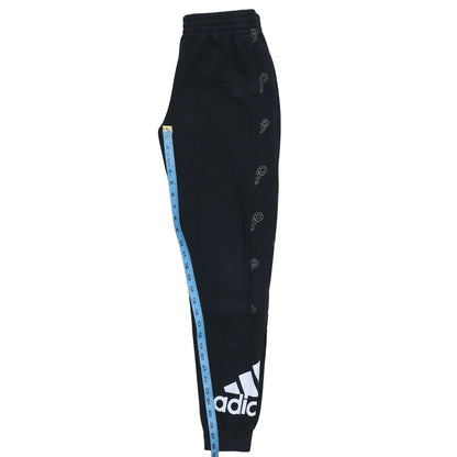 Adidas Boys Black Joggers Size 13-14 Years Elastic Waist Sweatpants