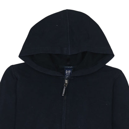 GAP Womens Black XS Full Zip Hoodie Stretch Cotton Blend