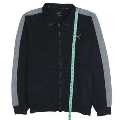 Puma Men's Black Full Zip Collared Sweatshirt XL Sportswear