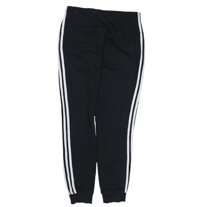 Adidas Womens Black Jogger Sweatpants Size 12-14 Elastic Waist