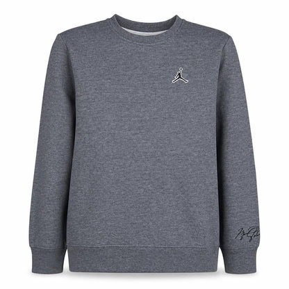Jordan Boys Grey Fleece Pullover Sweatshirt 14-15 Years Regular Fit