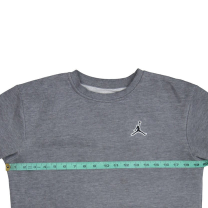 Jordan Boys Grey Fleece Pullover Sweatshirt 14-15 Years Regular Fit