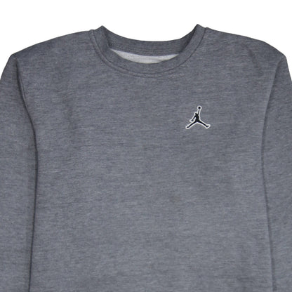 Jordan Boys Grey Fleece Pullover Sweatshirt 14-15 Years Regular Fit