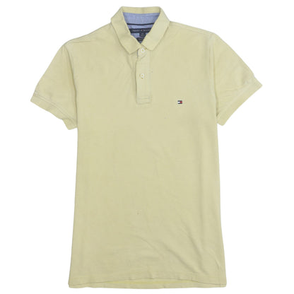 Tommy Hilfiger Men’s Beige Slim Fit Cotton Polo Shirt Size S