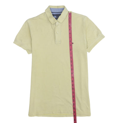 Tommy Hilfiger Men’s Beige Slim Fit Cotton Polo Shirt Size S