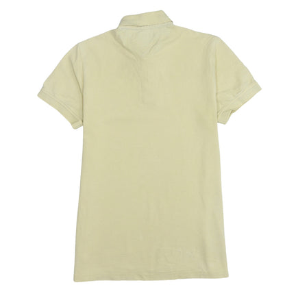 Tommy Hilfiger Men’s Beige Slim Fit Cotton Polo Shirt Size S