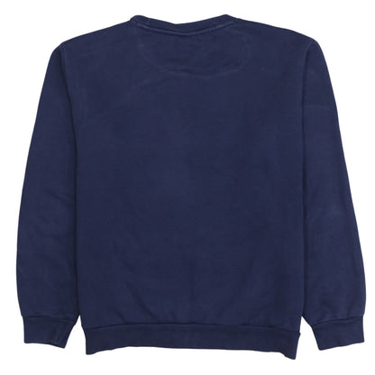 Puma Men's Blue Logo Crew Neck Fleece Sweatshirt Size M