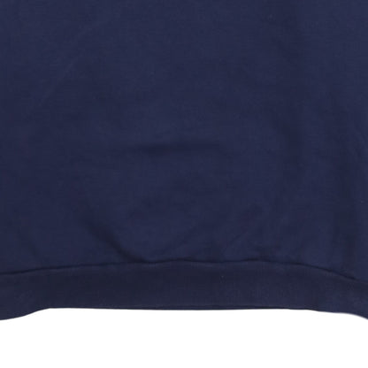 Puma Men's Blue Logo Crew Neck Fleece Sweatshirt Size M