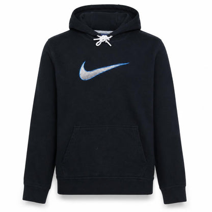 Nike Men's Black Pullover Hoodie M Regular Fit Graphic Logo