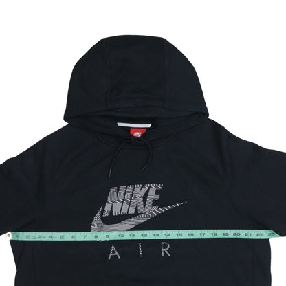 Nike Men's Black L Pullover Short Sleeve Hoodie with Logo