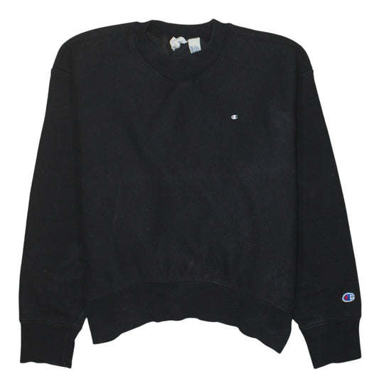Champion Women's Black Medium Reverse Weave Sweatshirt
