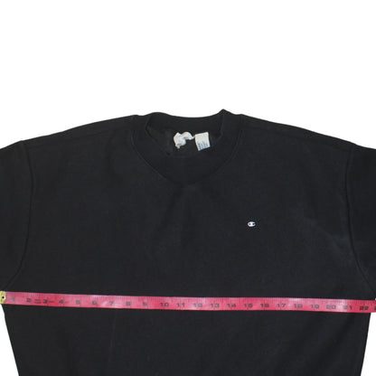 Champion Women's Black Medium Reverse Weave Sweatshirt