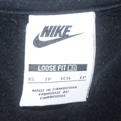 Nike Women's Black XS Loose Fit Full Zip Hoodie Sweatshirt