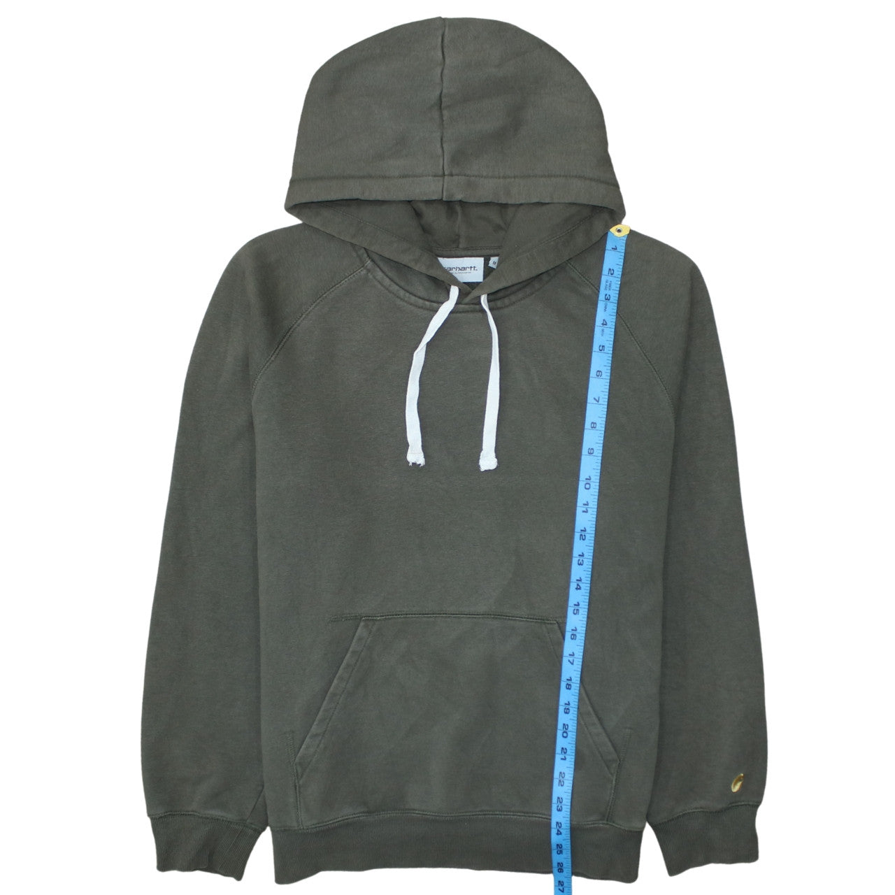 Carhartt Men's Green Pullover Hoodie M Fleece Cotton Blend