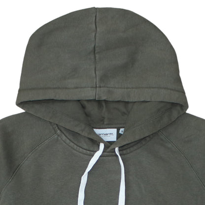 Carhartt Men's Green Pullover Hoodie M Fleece Cotton Blend