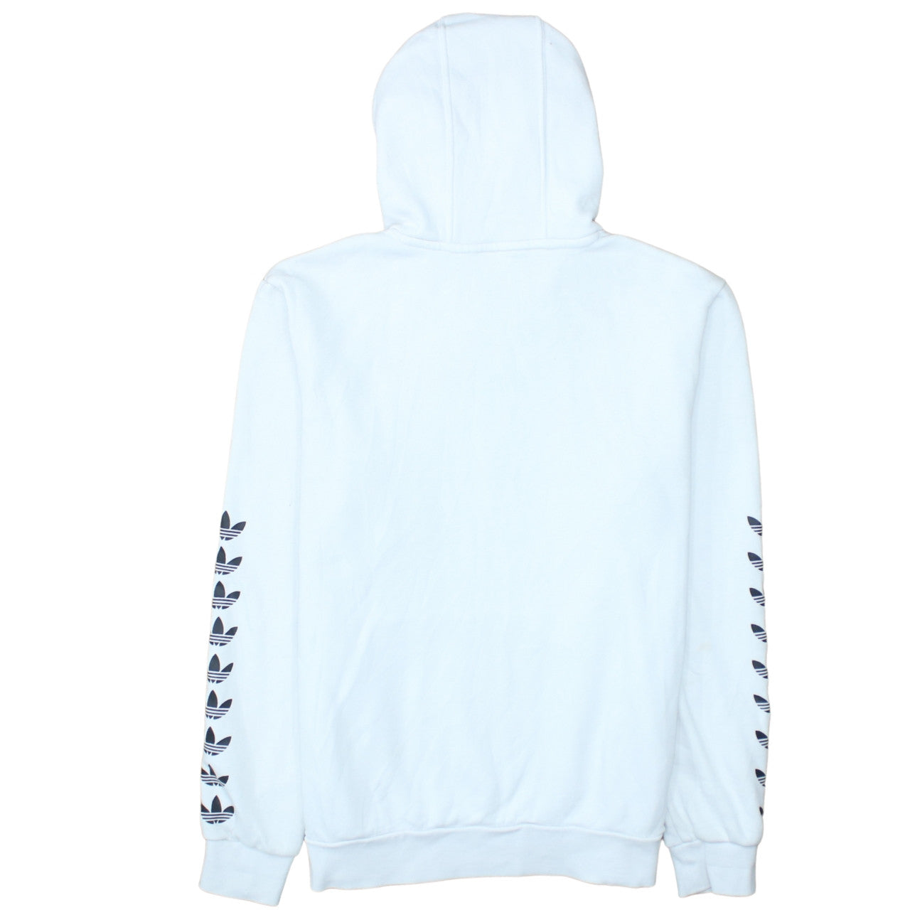Adidas Boys White Pullover Hoodie 15-16 Years Logo Sportswear