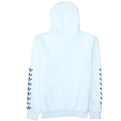 Adidas Boys White Pullover Hoodie 15-16 Years Logo Sportswear