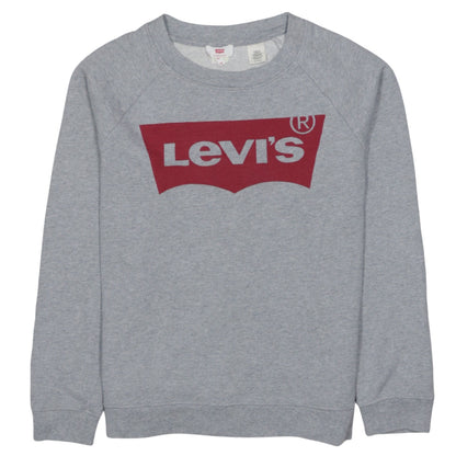 Levi's Mens Grey XS Crew Neck Logo Pullover Sweatshirt