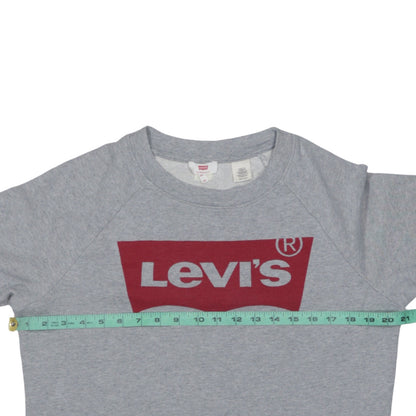 Levi's Mens Grey XS Crew Neck Logo Pullover Sweatshirt
