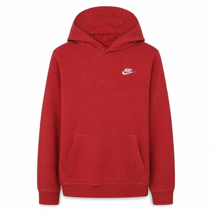 Nike Boys Red Pullover Hoodie XL Cotton Blend Logo Sweatshirt
