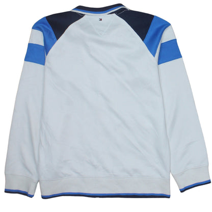 Tommy Hilfiger Boys White Blue Full Zip Sweatshirt Size 12-14 Years