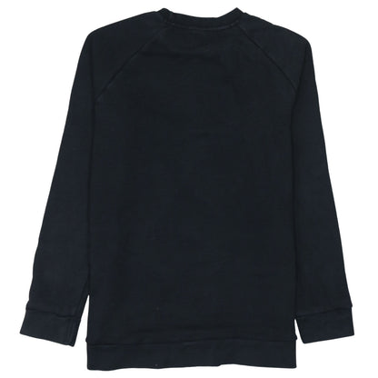 Adidas Womens Black Logo Crew Neck Sweatshirt Size 12