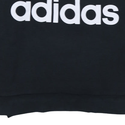 Adidas Womens Black Logo Crew Neck Sweatshirt Size 12