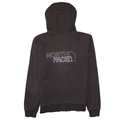 The North Face Womens Brown Full Zip Hoodie Size L Cotton Blend